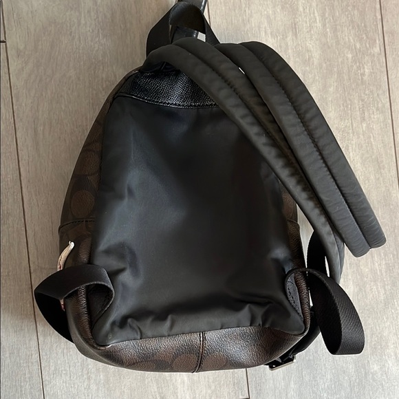 HOST PICK ⭐️ COACH Signature Brown Black Mini Charlie Backpack F25909 - Picture 7 of 16